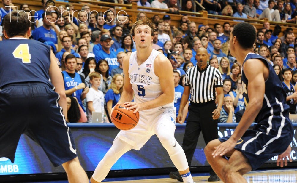<p>Luke Kennard flew under the radar during the offseason but was Duke's leading scorer in both of its exhibition games.</p>