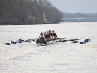 The 2V8 boat was one of multiple victories for the Blue Devils on the day. 