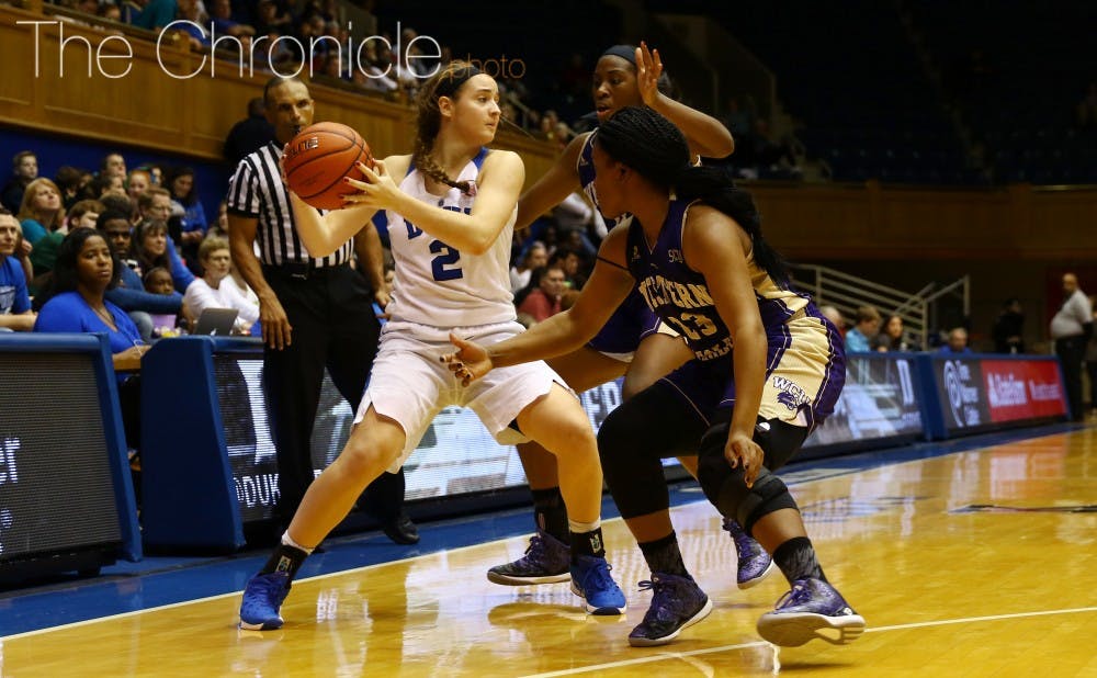 <p>Freshman Haley Gorecki and the rest of Duke's top-ranked recruiting class will get one more nonconference game under their belt Thursday&nbsp;before taking on Syracuse in Sunday's ACC opener.</p>