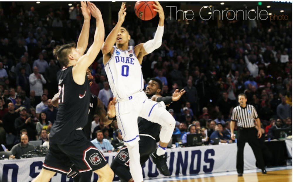 A strong isolation scorer, Tatum figures to be a top-five pick in the NBA Draft.