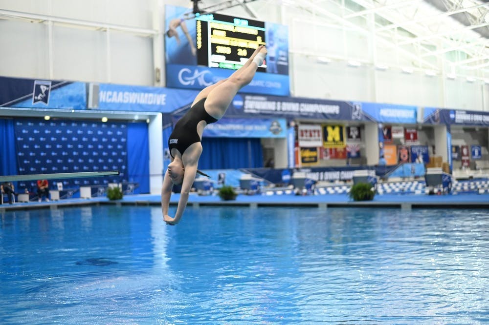 Junior diver Maddi Pullinger led the way for the Blue Devils.