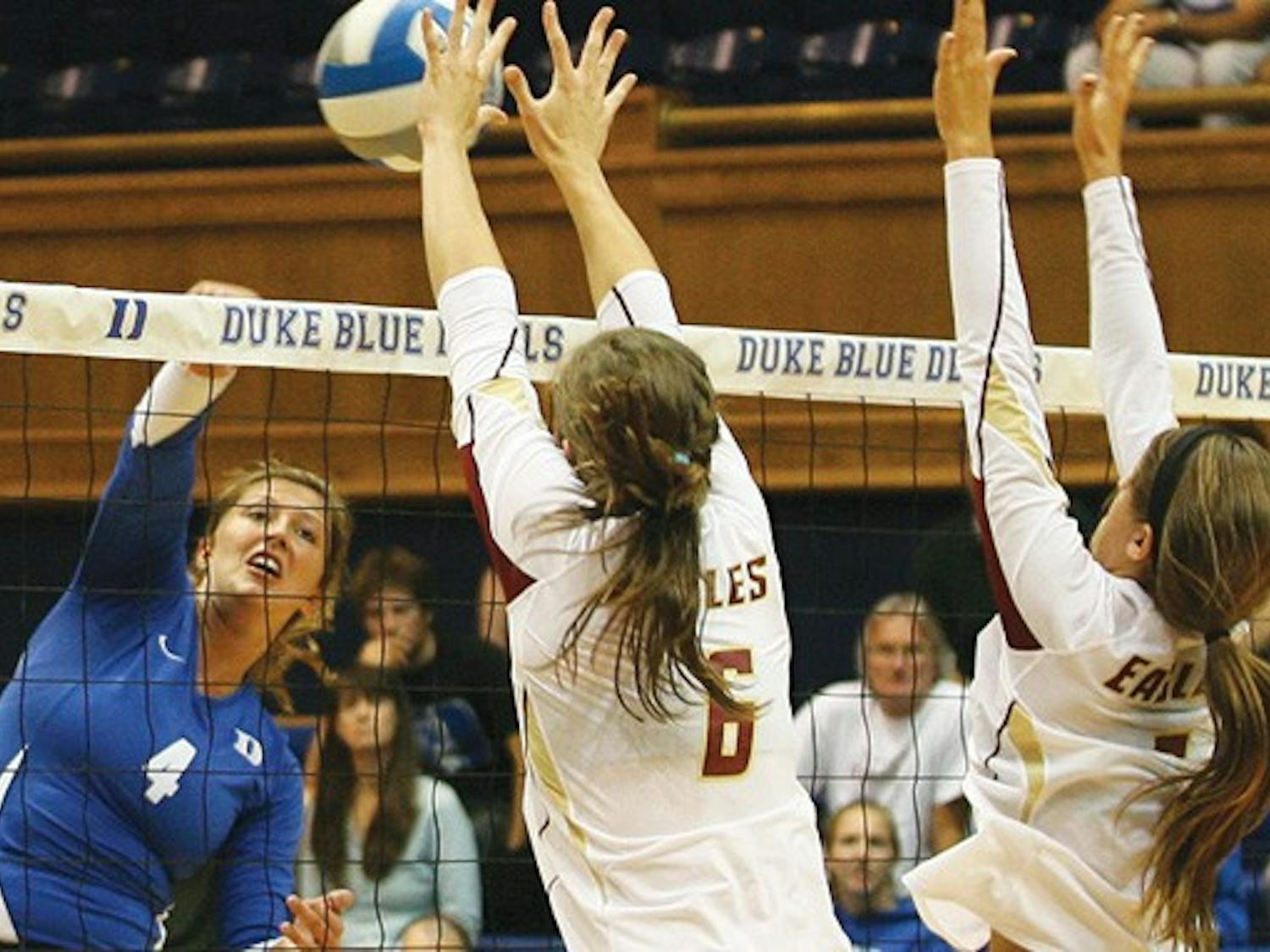 After sweeping Boston College Friday, Duke couldn’t keep its momentum going, losing to Maryland Sunday.