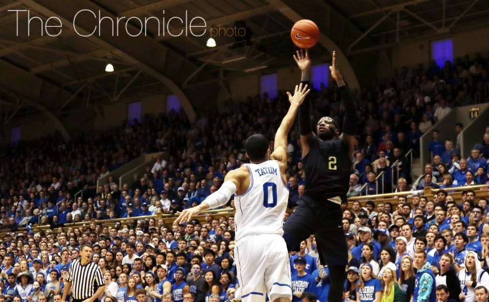 Michael Young led the Panther attack, scoring 24 points as Pittsburgh punished Duke inside.&nbsp;