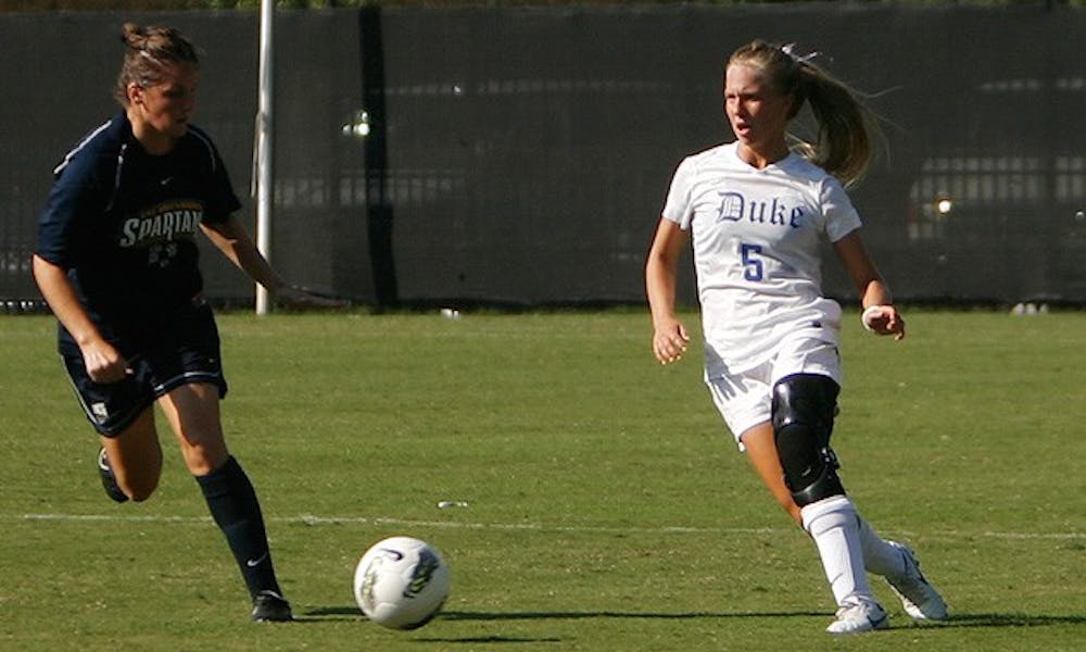 Kaitlyn Kerr was named Duke/Nike Classic MVP after scoring twice and recording two assists over the weekend.