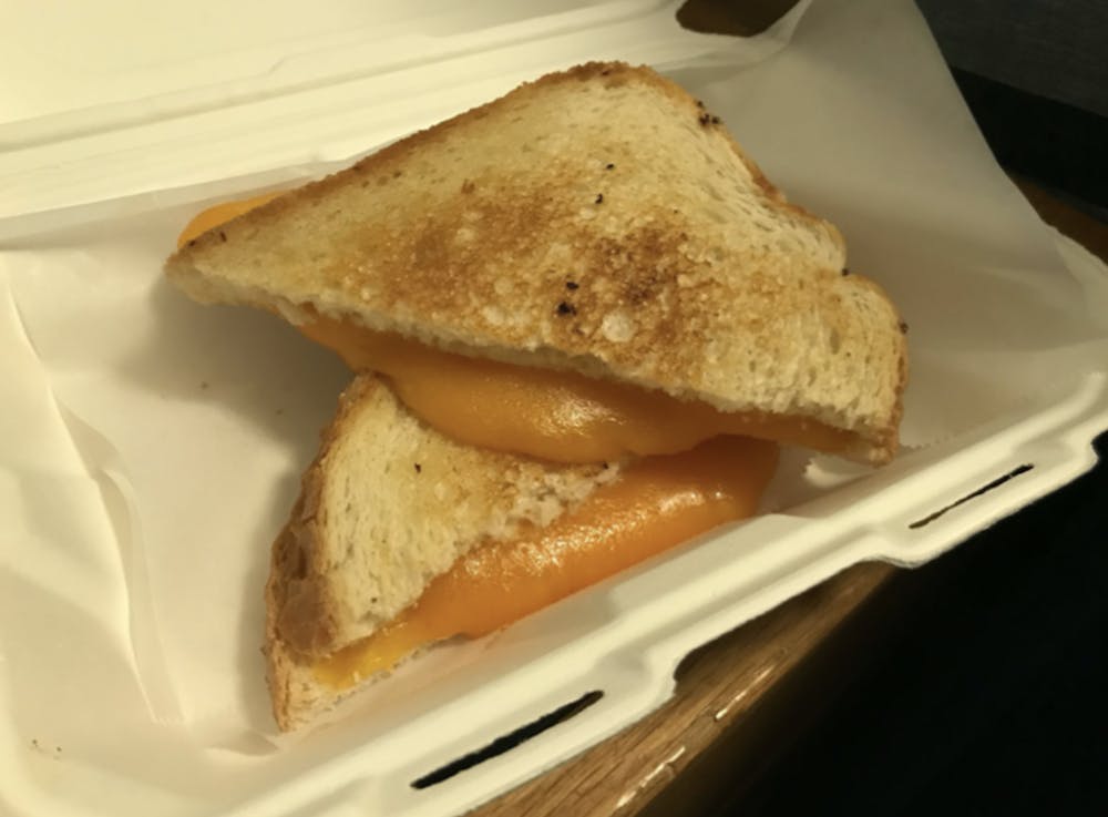 Grilled cheese from Pitchfork's.