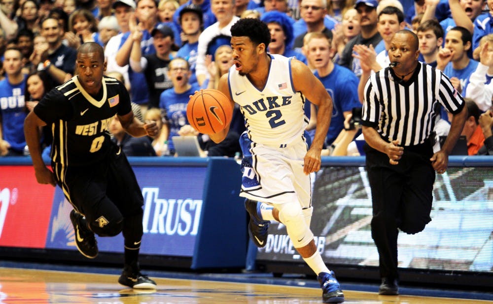 Senior guard Quinn Cook has been an offensive threat for the Blue Devils, as he enters Wednesday’s matchup against Wisconsin averaging 15.6 points per game.