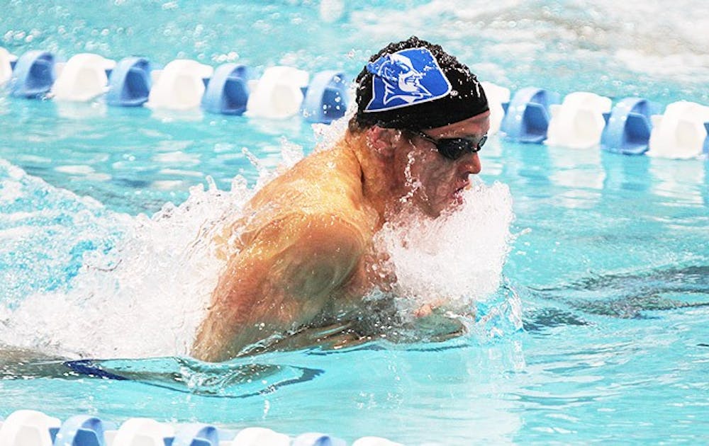 Hunter Knight collected the first All-ACC honors of his career, finishing in third in the 100-yard breaststroke.