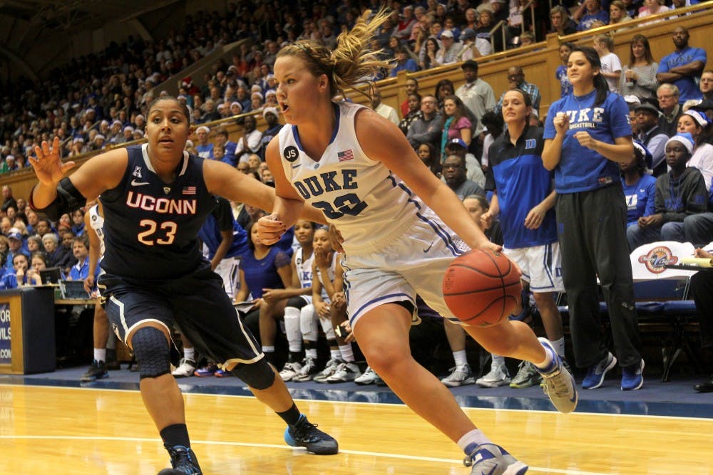 Connecticut was able to lock down senior guard Tricia Liston as the top-ranked Huskies cruised by Duke.