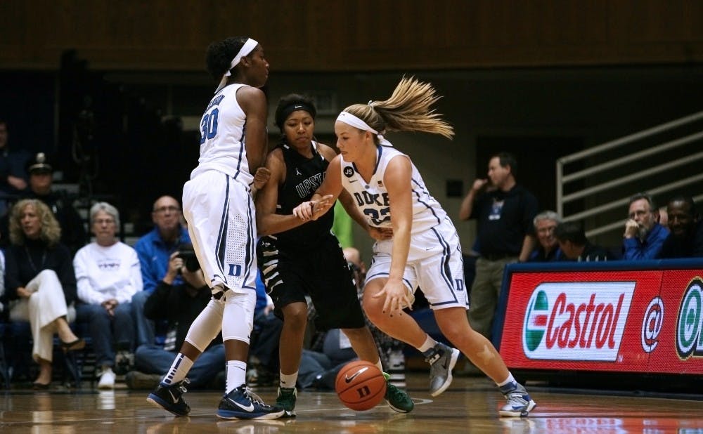 Tricia Liston scored 20 points and pulled down 11 rebounds as Duke blew out Central Michigan for its second win in as many days.