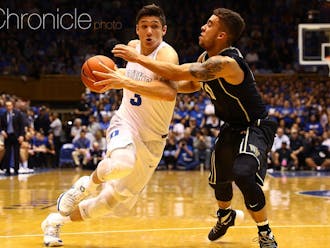 Sophomore Grayson Allen lived at the free-throw line Tuesday, converting on 14 of his 19 attempts from the charity stripe on his way to 30 points.