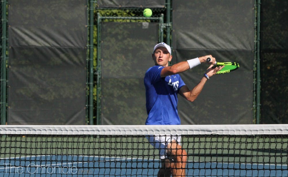 <p>Nick Stachowiak beat one ranked opponent on his way to a singles title to cap the fall season.</p>