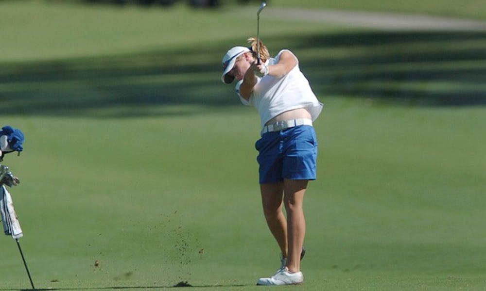 Senior Alison Whitaker was one of only three players to shoot under par at the Wildcat Invitational in Tucson, Ariz.