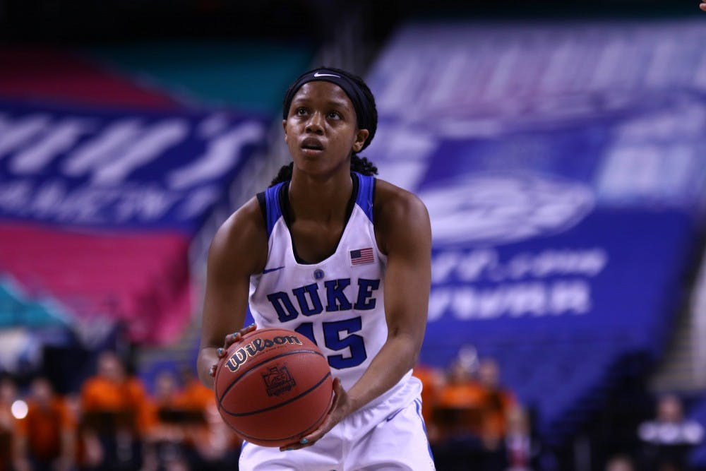 Freshman guard Kyra Lambert posted a career-high seven rebounds and knocked down go-ahead free throws&nbsp;to help Duke knock off Virginia without Rebecca Greenwell.