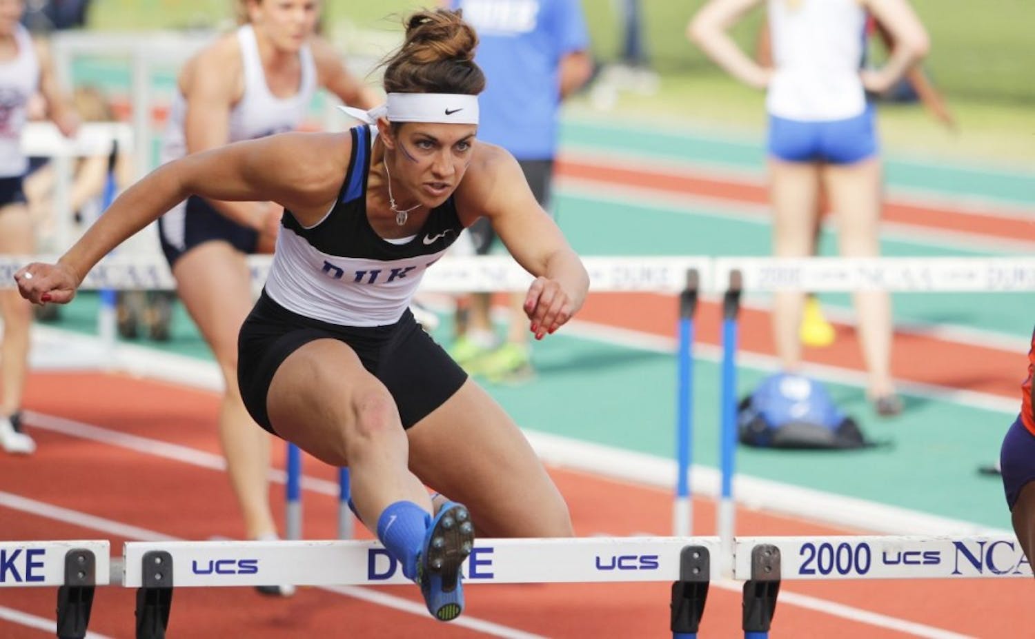 Teddi Maslowski barely missed out on the finals of the&nbsp;100-meter hurdles but helped Duke's 4-x-200 meter relay team finish fifth overall and record the third-fastest time in program history at&nbsp;1:35.64.