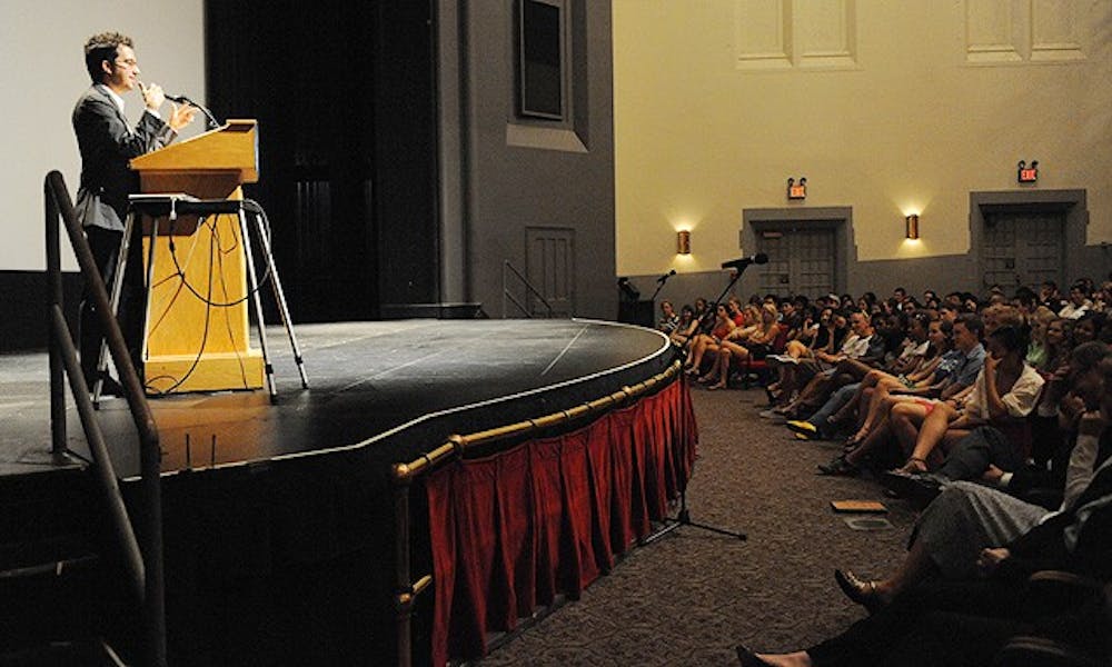 Jonathan Safran Foer speaks to the Class of 2015 about the ethics of farming.