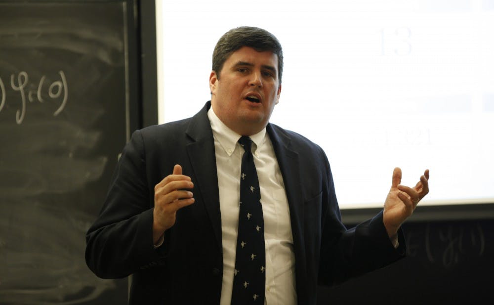<p>Phillips spoke at the Sanford School of Public Policy Wednesday as part of an initiative to connect students to politics.&nbsp;</p>