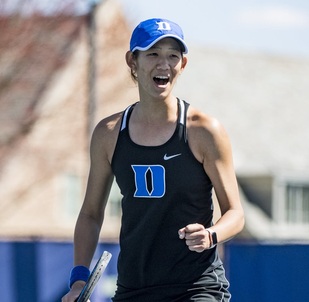 Graduate student Meible Chi was key to the Blue Devils' impressive weekend.