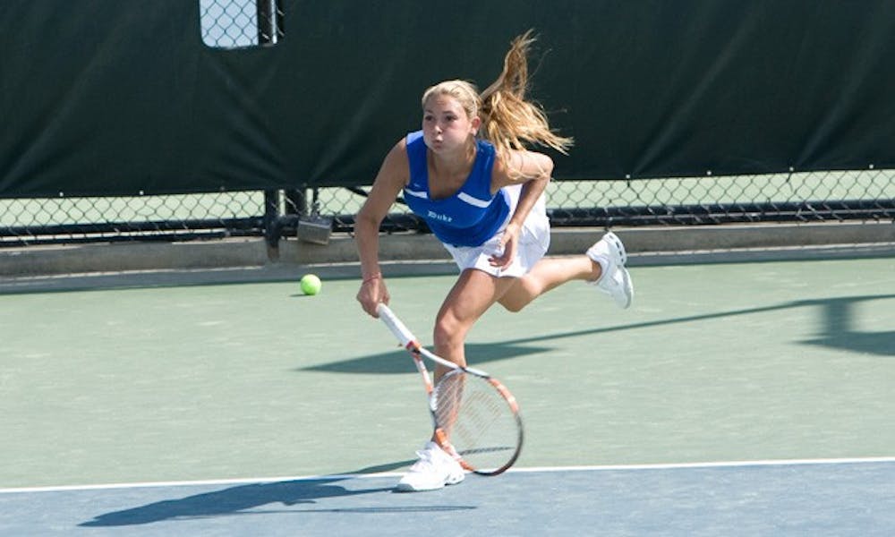 Mary Clayton qualified this summer to be one of the five Blue Devils competing next week in the ITA/Rivera All-American Championships.