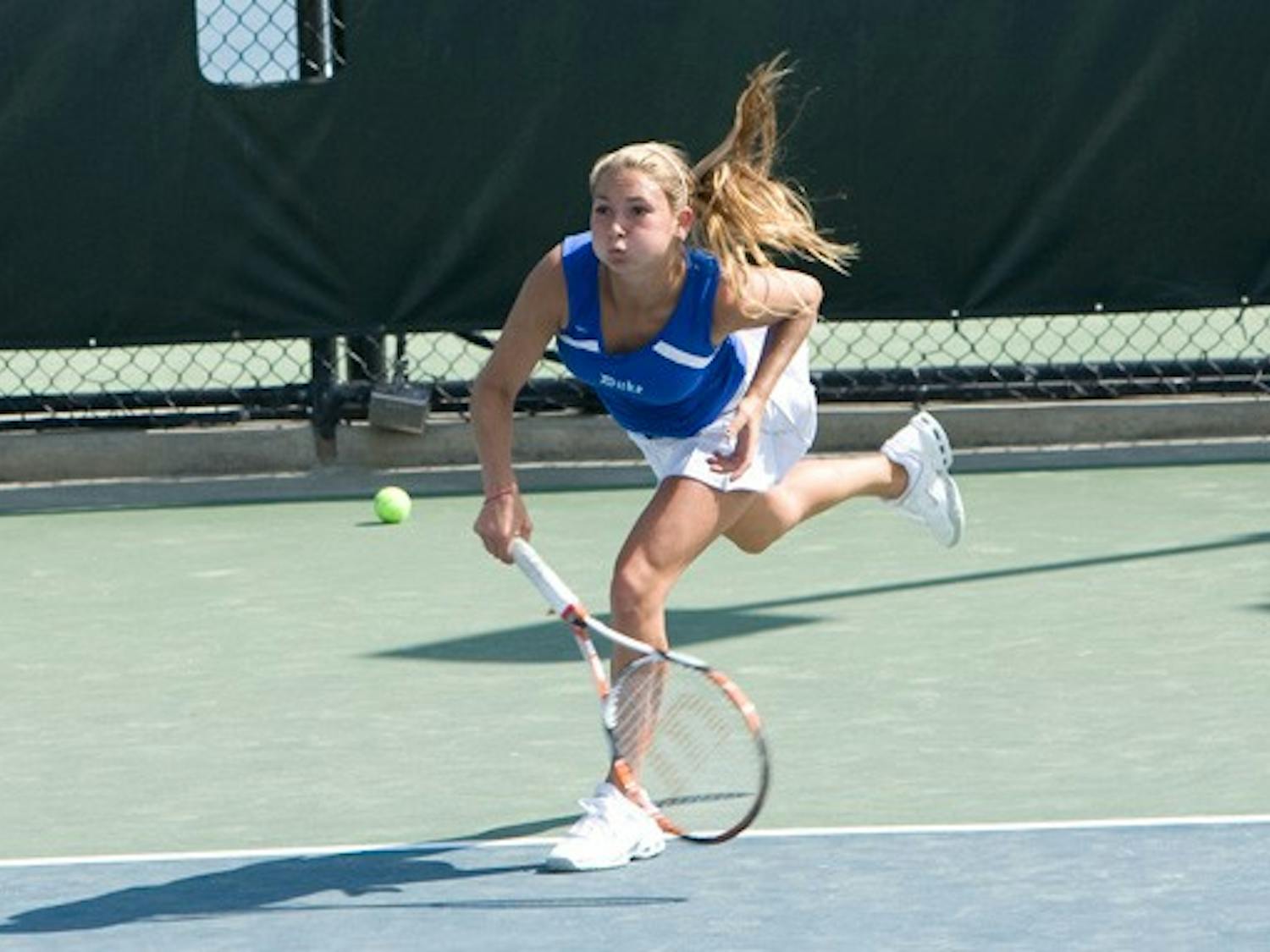 Mary Clayton qualified this summer to be one of the five Blue Devils competing next week in the ITA/Rivera All-American Championships.