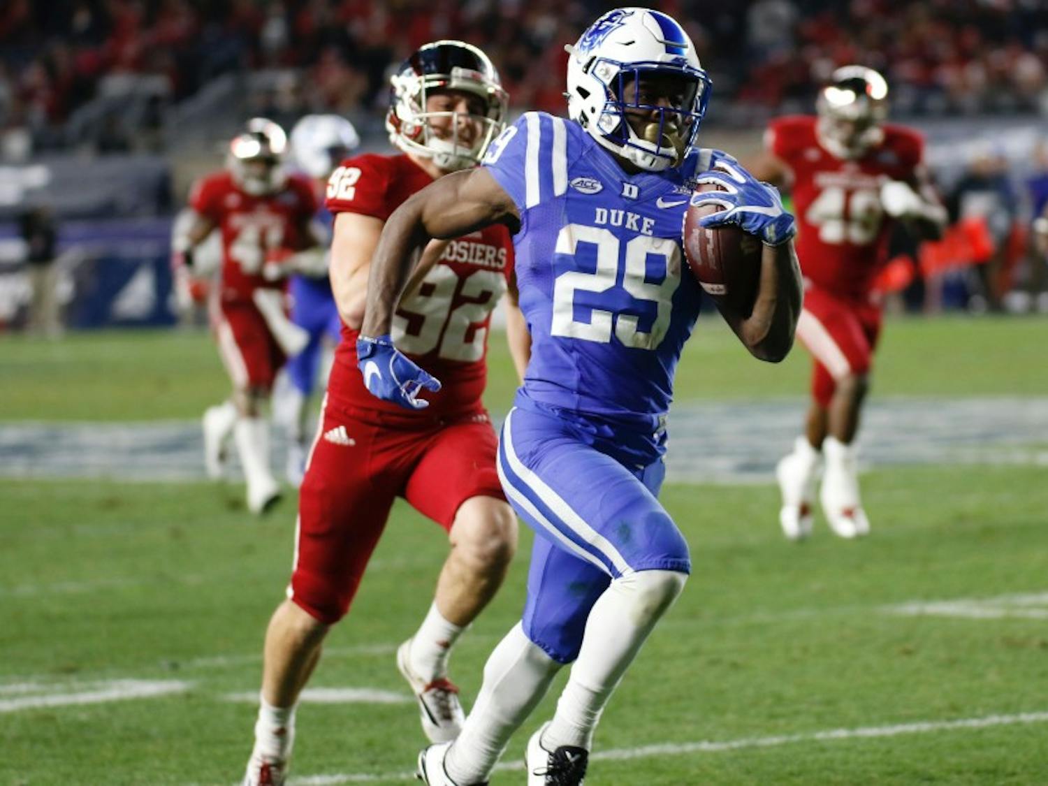 Sophomore speedster Shaun Wilson ran for 282 all-purpose yards Saturday, including touchdowns of 85 and 98&nbsp;yards, both of which came at critical times.