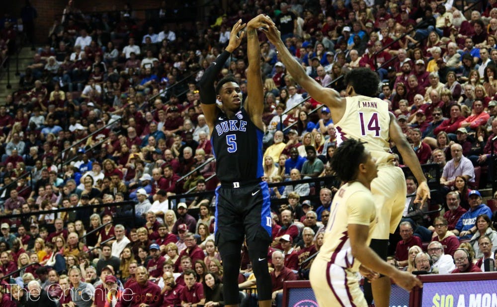 <p>R.J. Barrett had a strong shooting performance against Florida State, and will likely need to be sharp from deep to help pick apart Syracuse's zone defense.</p>