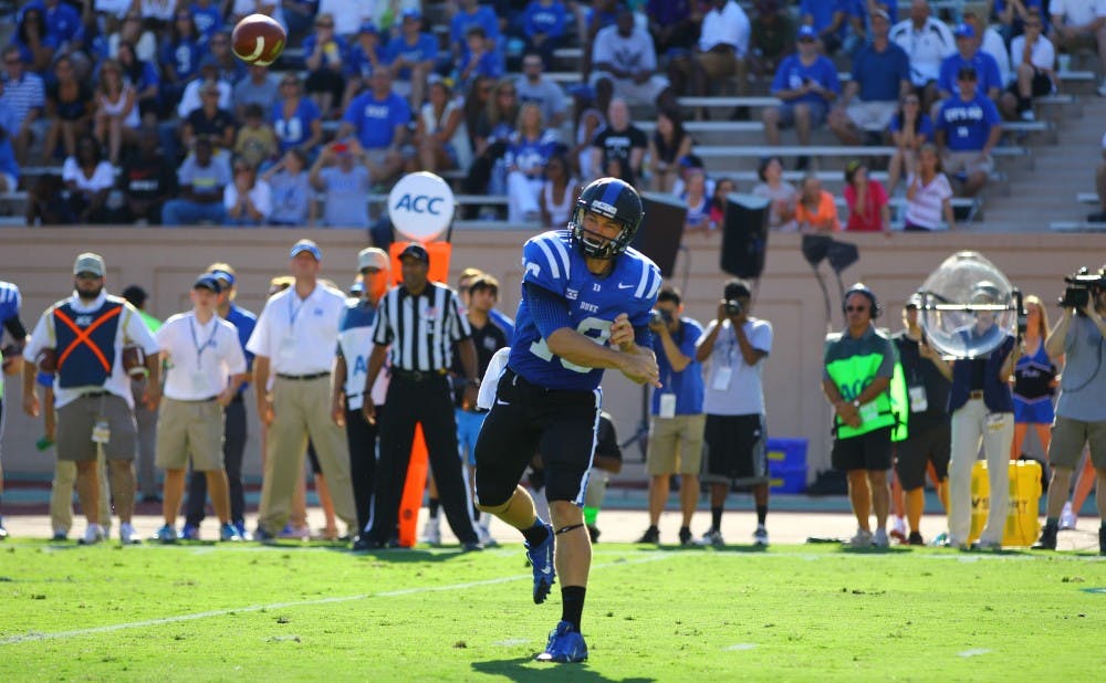 Although he became the first quarterback in Duke history to throw for 300 yards and rush for 100 in the same game, Brandon Connette will try to put an end to Duke's two-game losing streak against Troy this weekend.