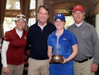 Freshman Leona Maguire birdied three of her final four holes and set a course record to capture her first individual title in a playoff Sunday | Special to The Chronicle
