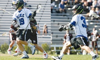 Christian Walsh [left] and Jordan Wolf [right] comprise a dynamic freshman duo that has combined for 33 goals this season.