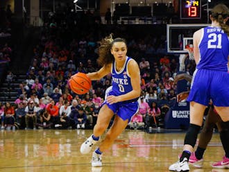 Celeste Taylor in Duke's win at Virginia, its final road game of the season.