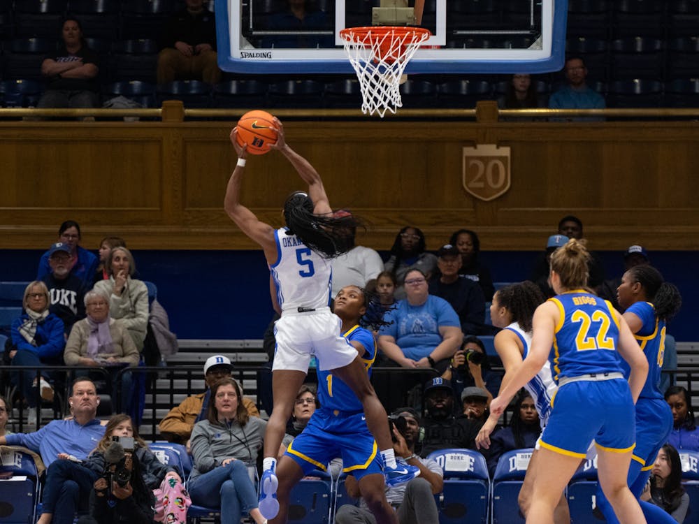 Oluchi Okananwa scored 17 points in Duke's win against Virginia. 