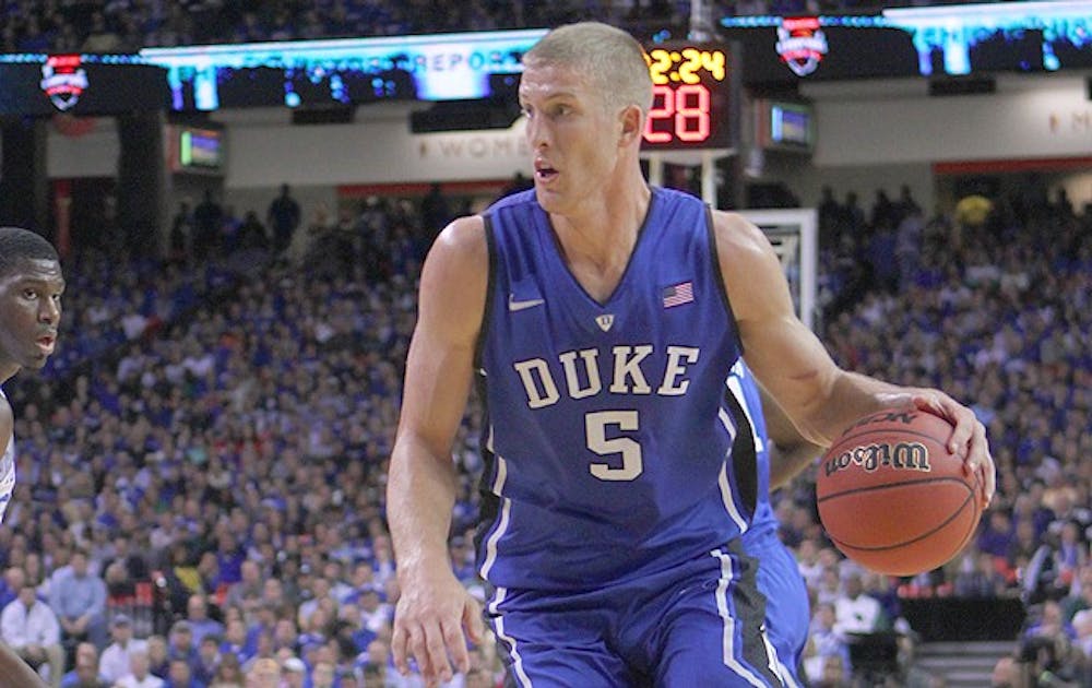 Mason Plumlee was selected 22nd overall in the 2013 NBA draft by the Brooklyn Nets.