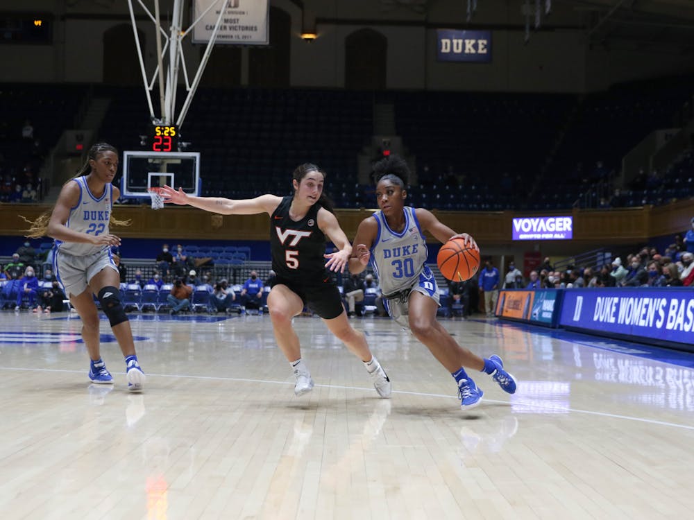 Freshman Shayeann Day-Wilson struggled from the field against Virginia Tech, going 2-of-13. 