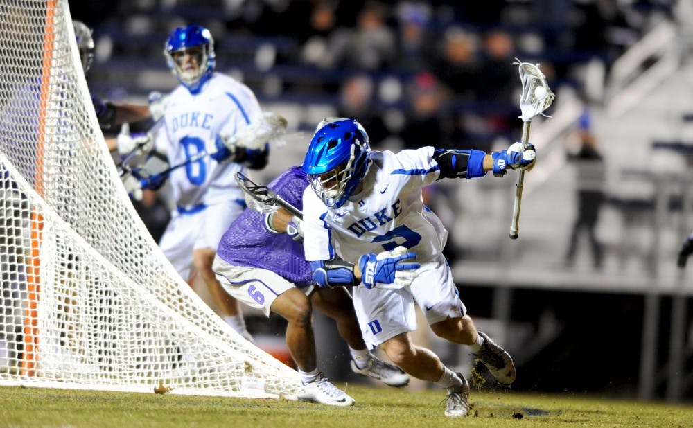 <p>Senior Case Matheis netted a hat trick Sunday as the Blue Devils held off a late charge from&nbsp;Lehigh to complete a perfect season-opening weekend.</p>