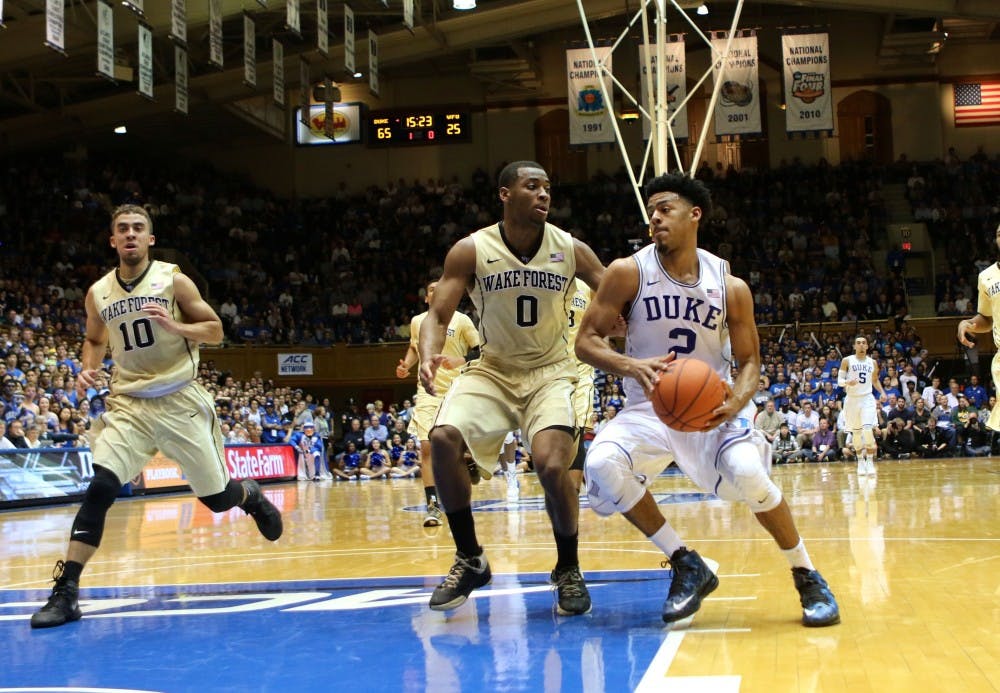 Senior Quinn Cook was part of a dominant performance on his Senior Night as No. 3 Duke earned its 10th straight win.