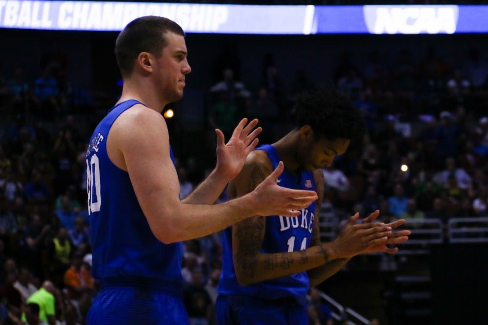 Graduate student Marshall Plumlee's career came to a close Thursday after blossoming in his final season in Durham.