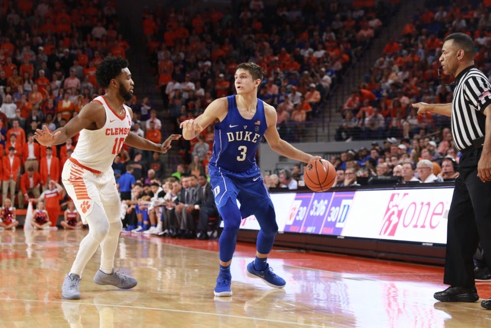<p>Grayson Allen sparked the Blue Devils offense early, scoring 17 points in the first half.</p>