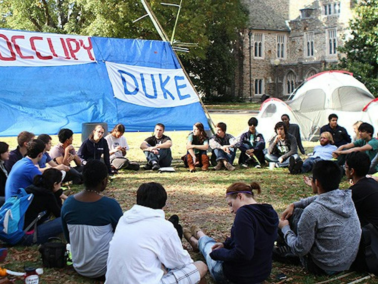 The Occupy Duke movement began Saturday.