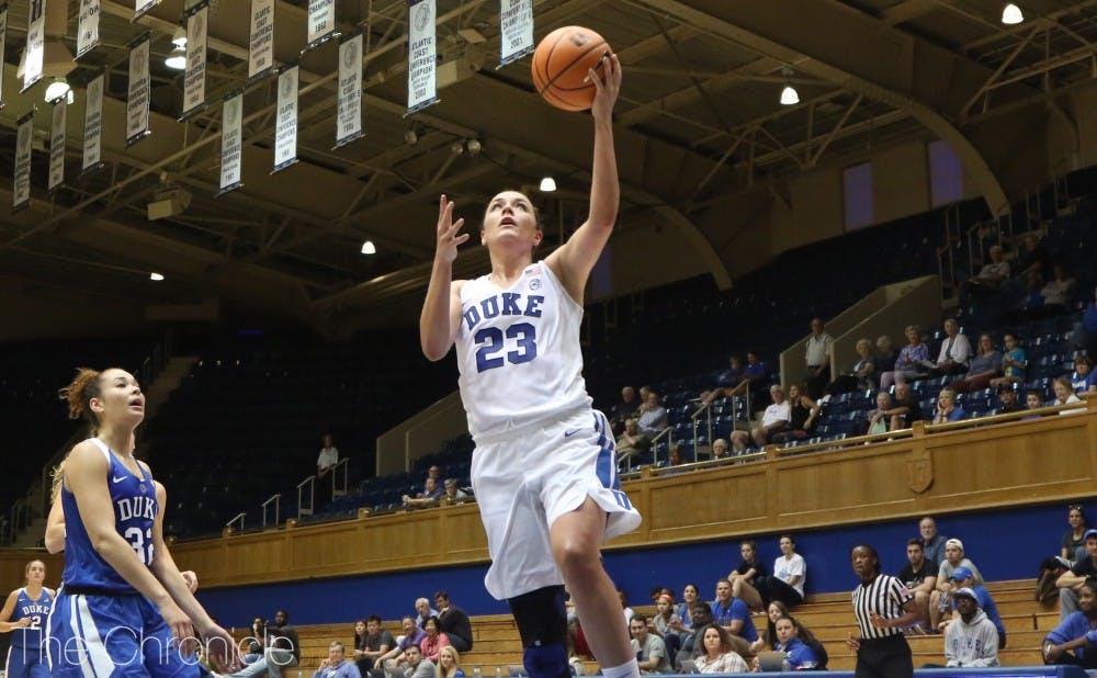 <p>Rebecca Greenwell led all scorers with 33 points in the scrimmage.</p>