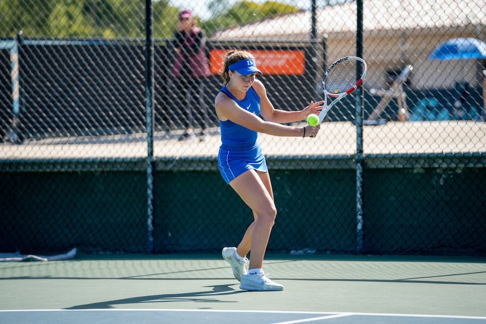 Senior Chloe Beck is currently ranked second in the country for women's singles.