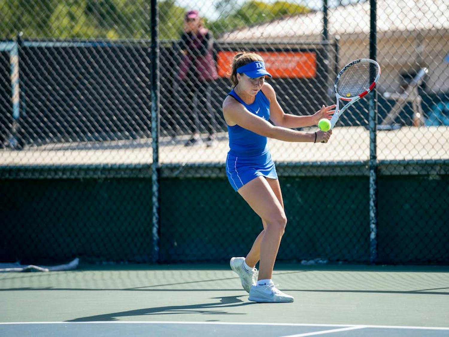 Senior Chloe Beck is currently ranked second in the country for women's singles.