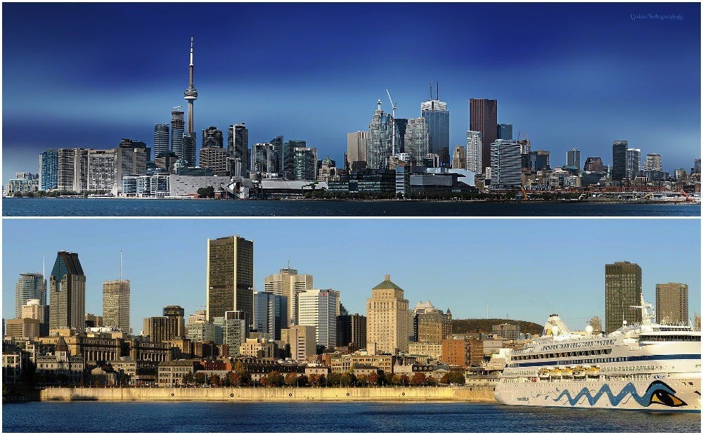The Blue Devils will visit both Toronto (above) and Montreal (below), Canada's two most populous cities, during their preseason tour.