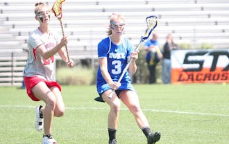 Maddy Morrissey tallied three scores for Duke, but the Blue Devils could not keep up with Maryland's attack.