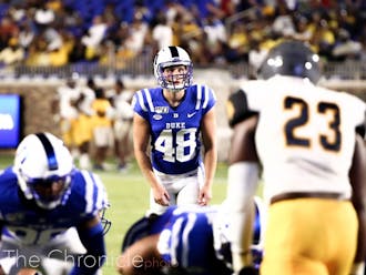 A.J. Reed hit a 50-yard field goal against the Aggies, proving he has what it takes to be Duke's starting placekicker.