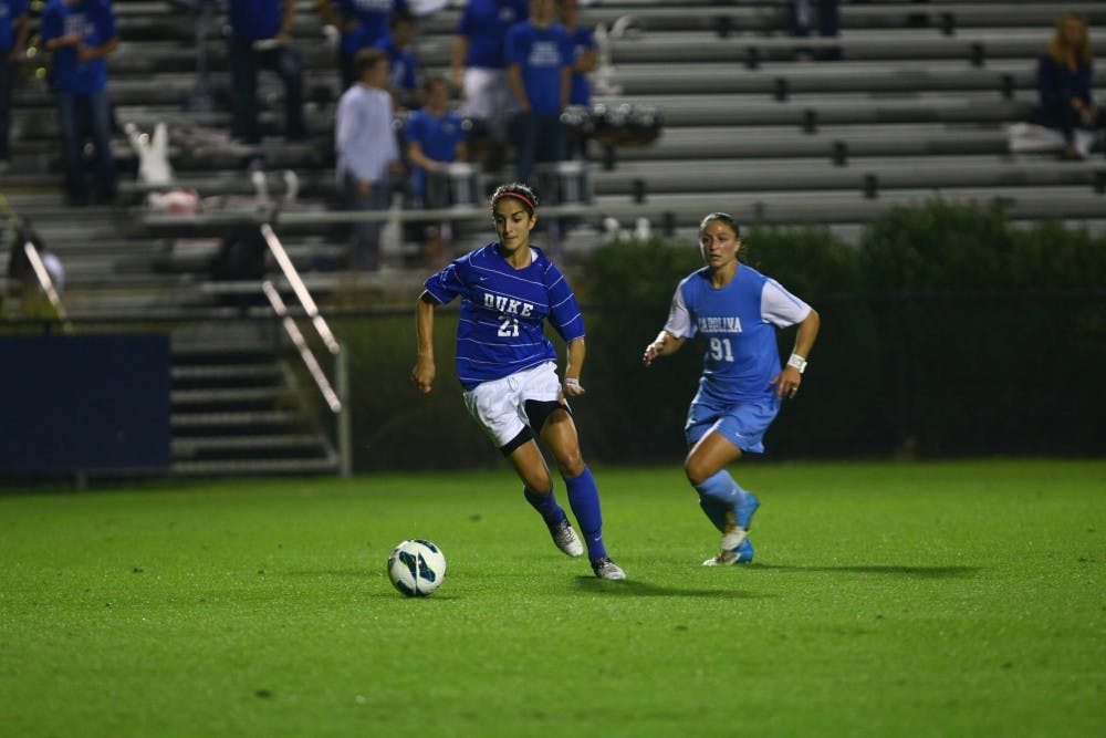 Gilda Doria will not play this season after tearing her ACL last spring, but will still serve as one of Duke's three captains.