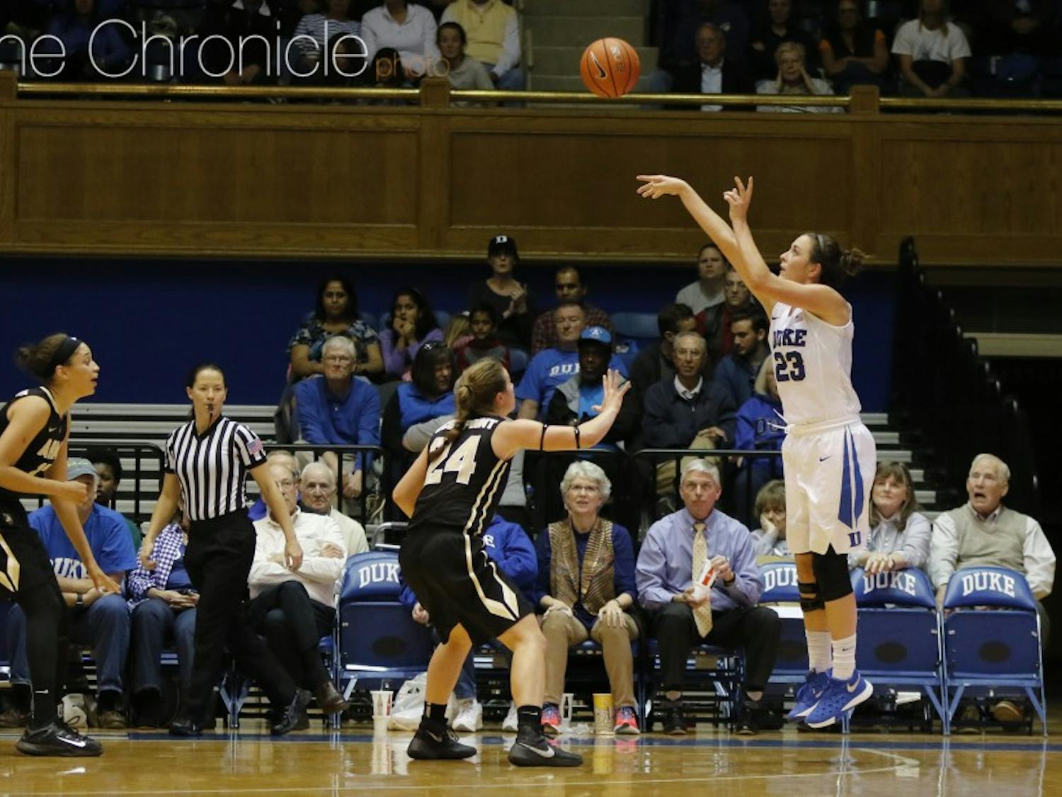 Redshirt sophomore Rebecca Greenwell and the Blue Devils will go up against another high-scoring backcourt when Duke takes on Minnesota Thursday at Cameron Indoor Stadium.