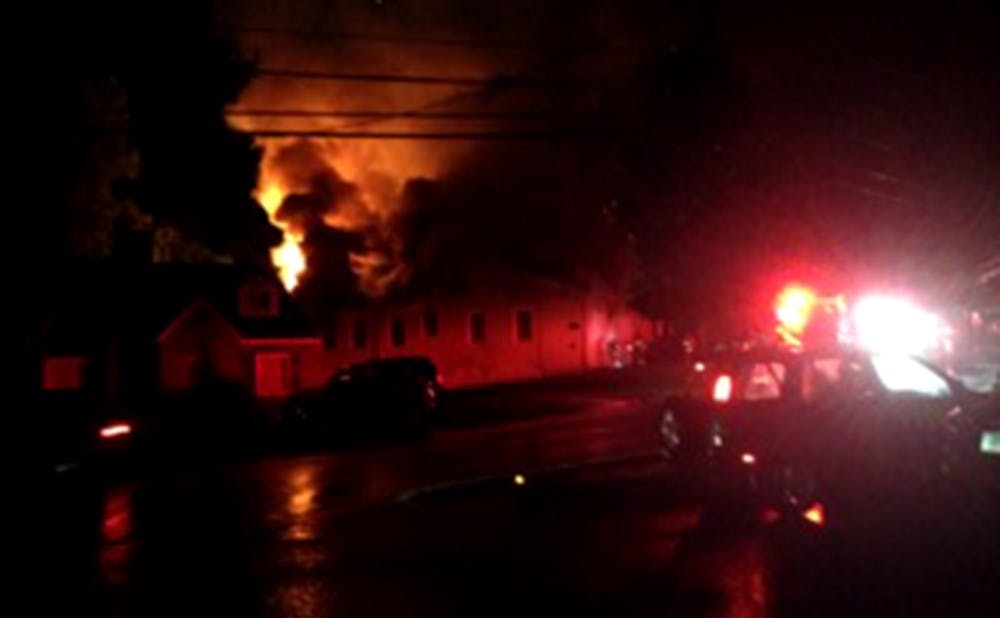 A fire broke out at 2509 Chapel Hill Road Wednesday night, displacing some Duke students.