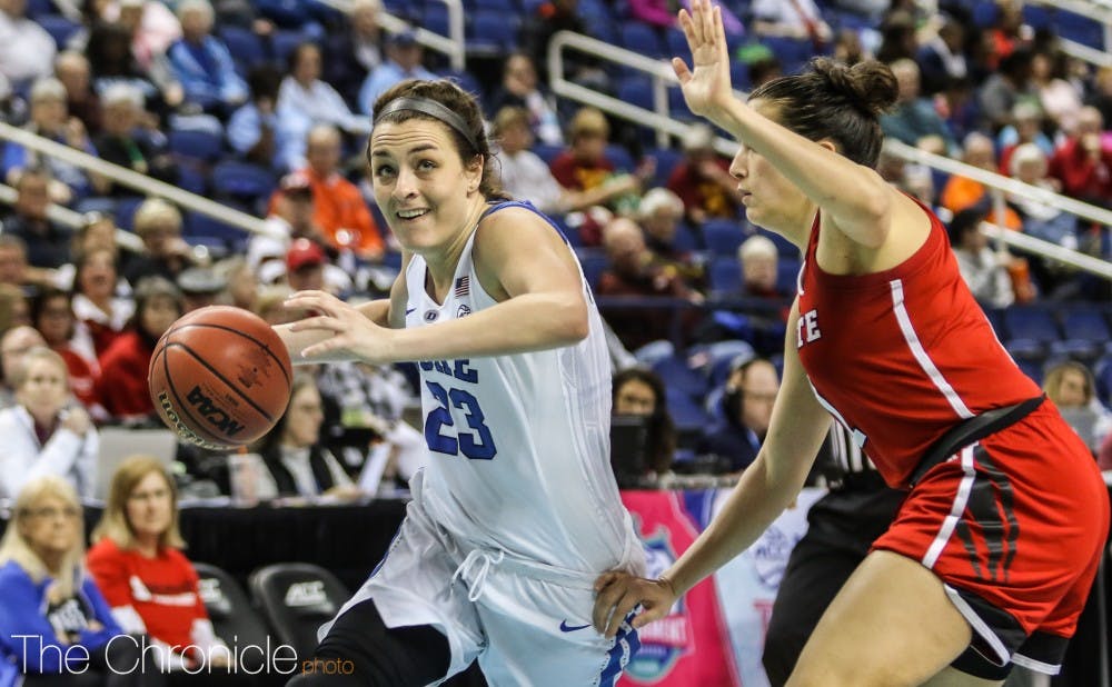 <p>The Blue Devils top two scorers from last season have left for the WNBA.</p>