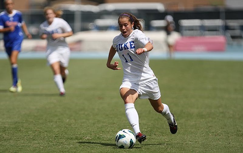 Freshman Cassie Pecht notched a goal to put Duke up 2-0, but the Blue Devils could not hold off the Gators.