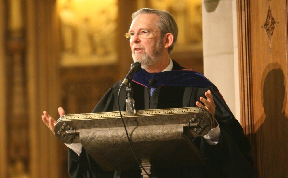 Richard Hays, pictured above, served Duke as a professor and scholar on the New Testament since 1991 before becoming Dean of the Divinity School.