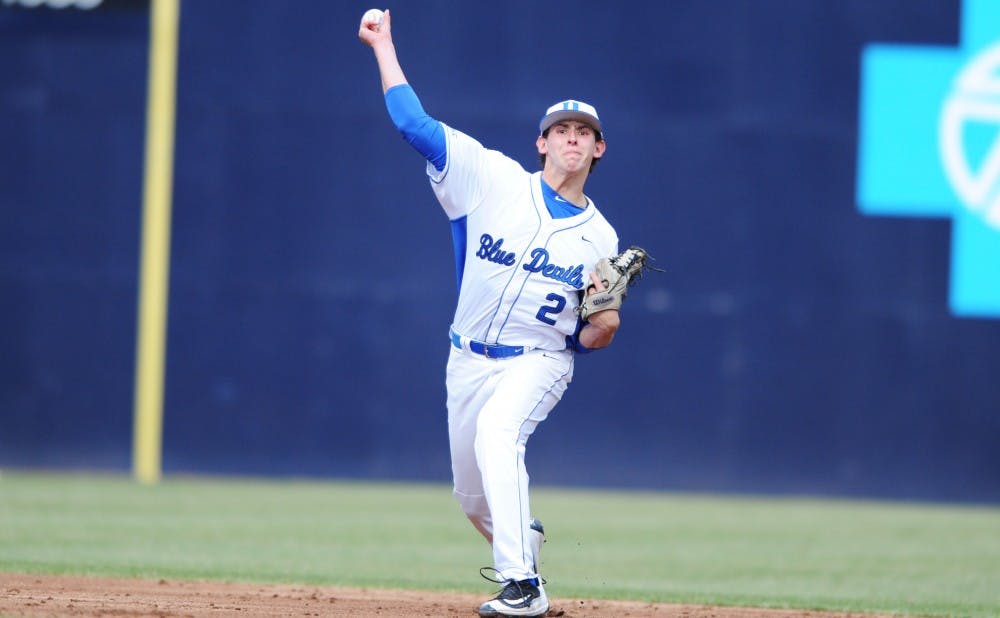 <p>Freshman Zack Kone has stepped into the starting shortstop role right away for a young Blue Devil squad.</p>
